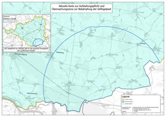 Karte zur Allgemeinverfügung