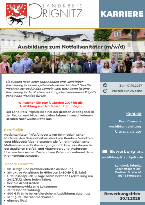 Ausbildung zum Notfallsanitäter (m/w/d) - Seite 1