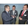 Generaldirektor Cretu, Landrat Uhe und André Wormstädt von der Sparkasse Prignitz (v. l. n. r.) - Foto: LK Prignitz