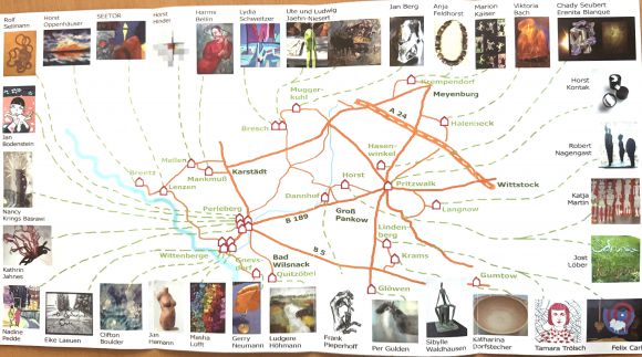 Das neue Faltblatt hat eine neue Optik und enthält wieder die Atelierkarte sowie Erläuterungen zu den einzelnen Künstlerinnen und Künstlern. Foto: Bernd Atzenroth / Landkreis Prignitz